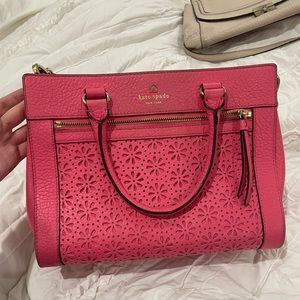 Bright pink Kate spade shoulder bag!